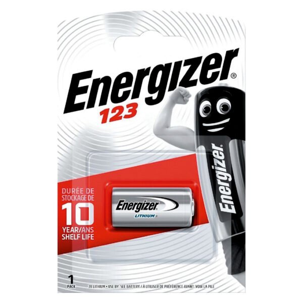 Energizer CR123 Lithium Battery 3v