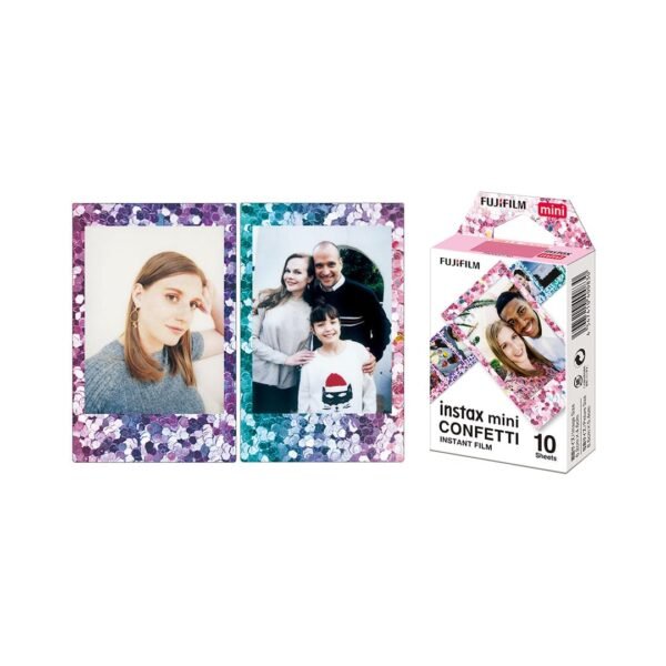 Instax Mini Film - Design: Confetti - 10 Sheets Per Pack - Image 4