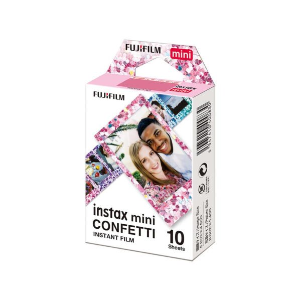 Instax Mini Film - Design: Confetti - 10 Sheets Per Pack - Image 2